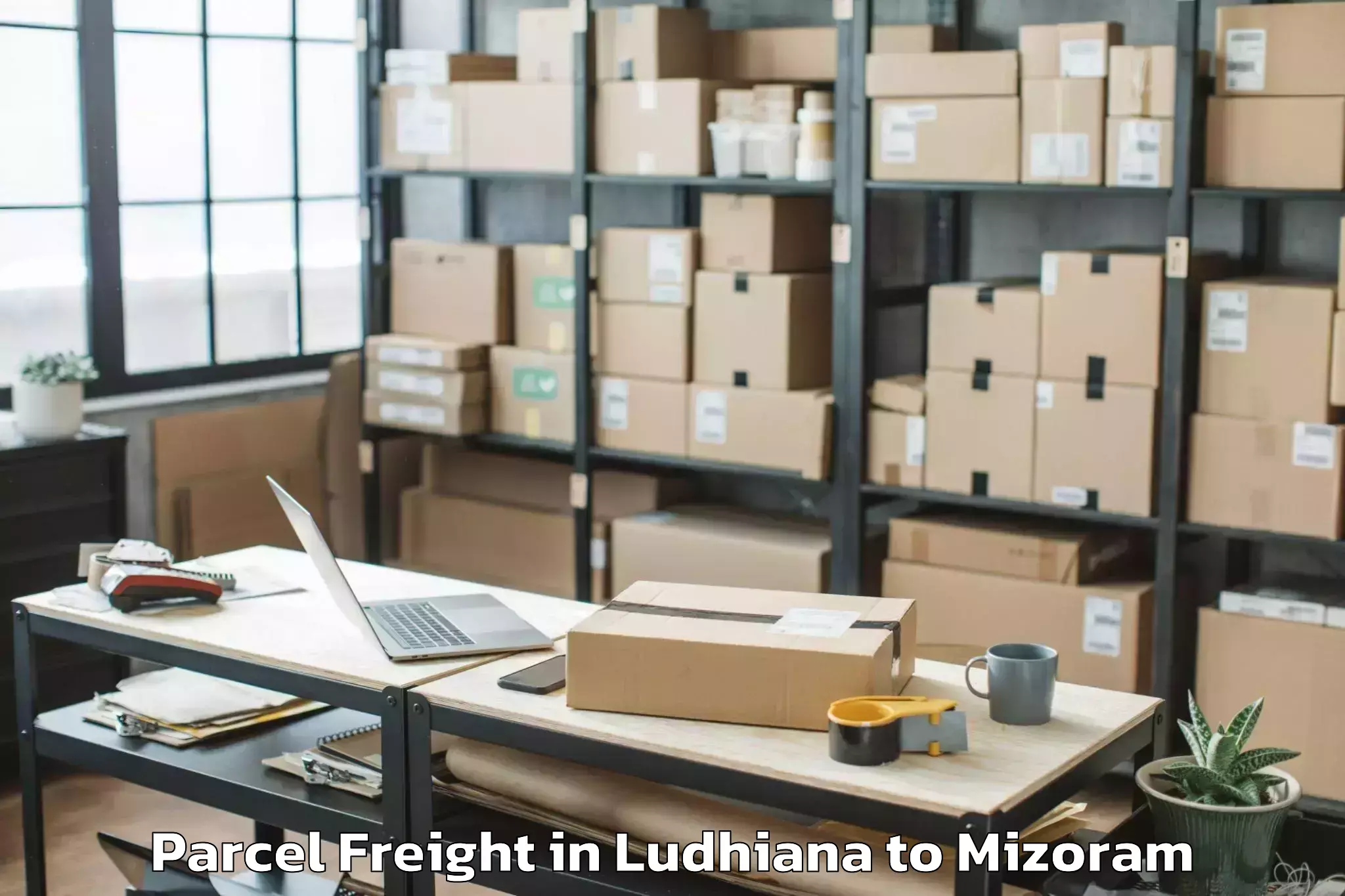 Ludhiana to Aizawl Parcel Freight